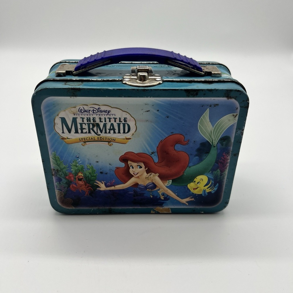 Disney Little‎ Mermaid-RARE Special Edition-Ursula Flotsam/Jetsam Mini Lunch Box